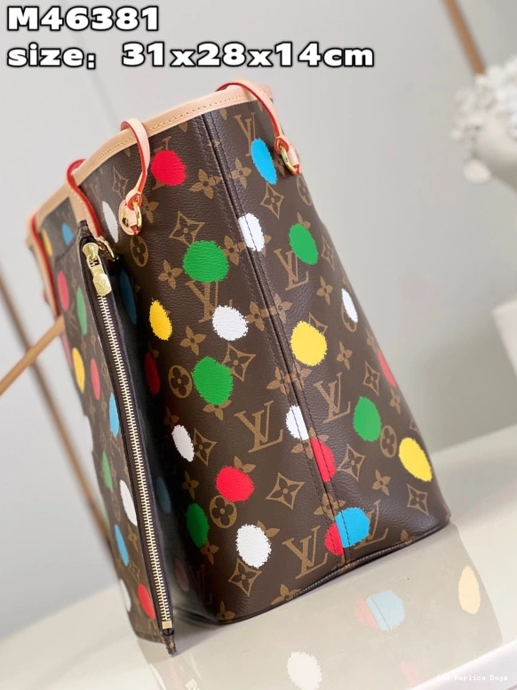 Aaa replica bags MM LOUIS YK NEVERFULL VUITTON x 0727